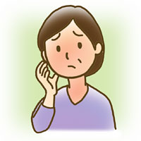顔と前首の症状に悩む患者